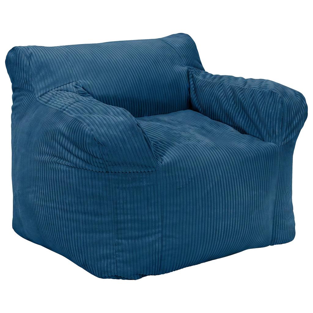 Sitzsack Rivo Cord dunkelblau,Indoor,B:110cm