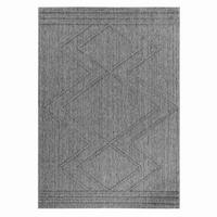 Outdoorteppich Patara - Grau, Design, Textil (160/230cm) - Novel
