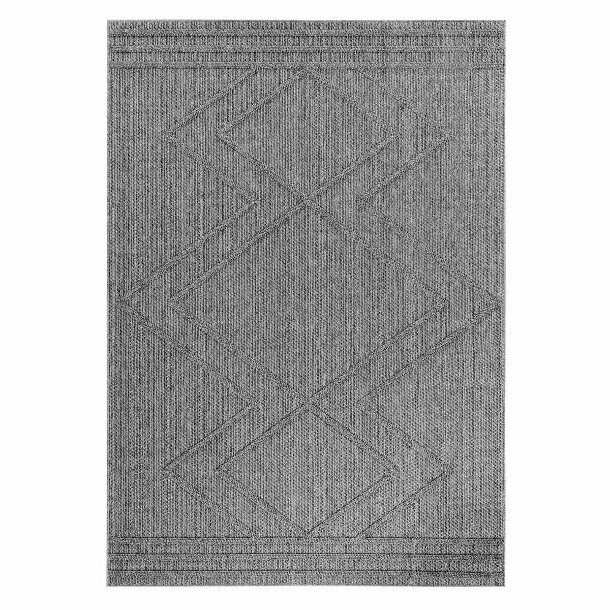 Outdoorteppich Patara - Grau, Design, Textil (160/230cm) - Novel