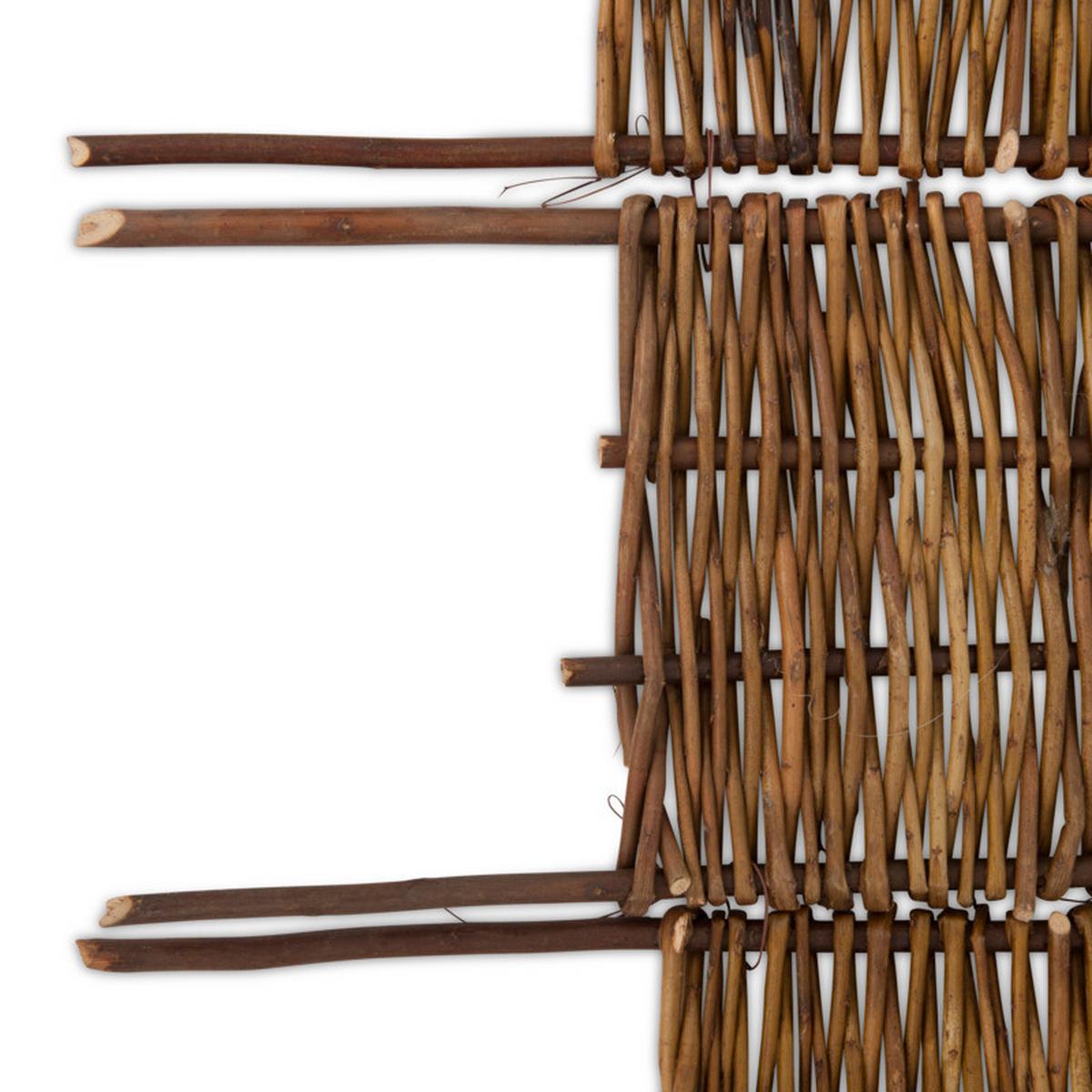 Beeteinfassung Weide 5--Teilig. - Naturfarben, Basics, Holz (20/35/100cm)