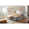 Boxspringbett Elkford 6 Mit Topper & Bettkasten 240x200 - Graubraun, MODERN, Holzwerkstoff/Textil (240/200cm) - MID.YOU