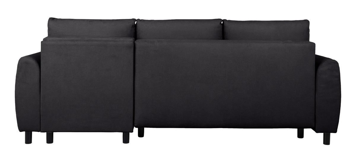 Ecksofa Moli, Schwarz S: 236x148 cm - Schwarz, Design, Textil (236/148cm) - MID.YOU