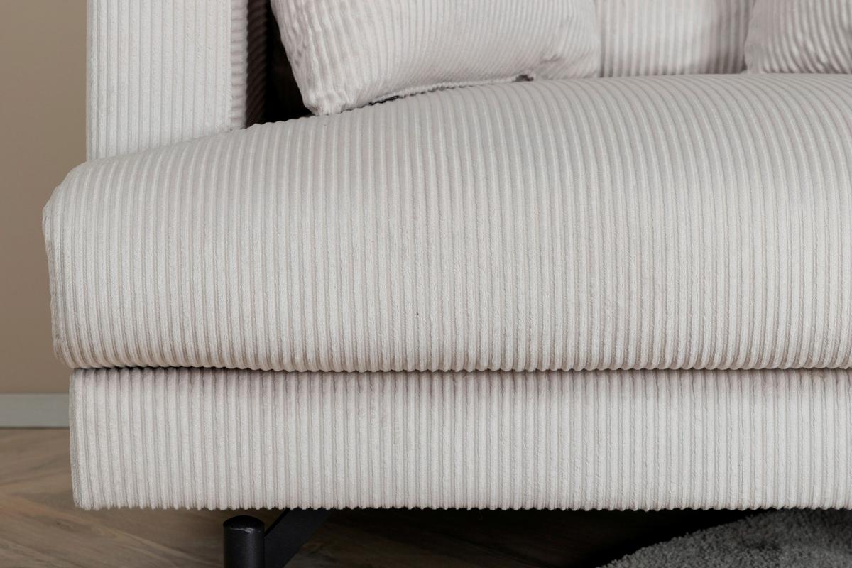 Sessel Sofia - Beige, Design, Textil/Metall (104/82/92cm) - Livetastic