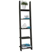 ŽEBŘÍKOVÝ REGÁL SCALA - černá, Konvenční, dřevo/kompozitní dřevo (41,4/176/34,2cm) - Mömax