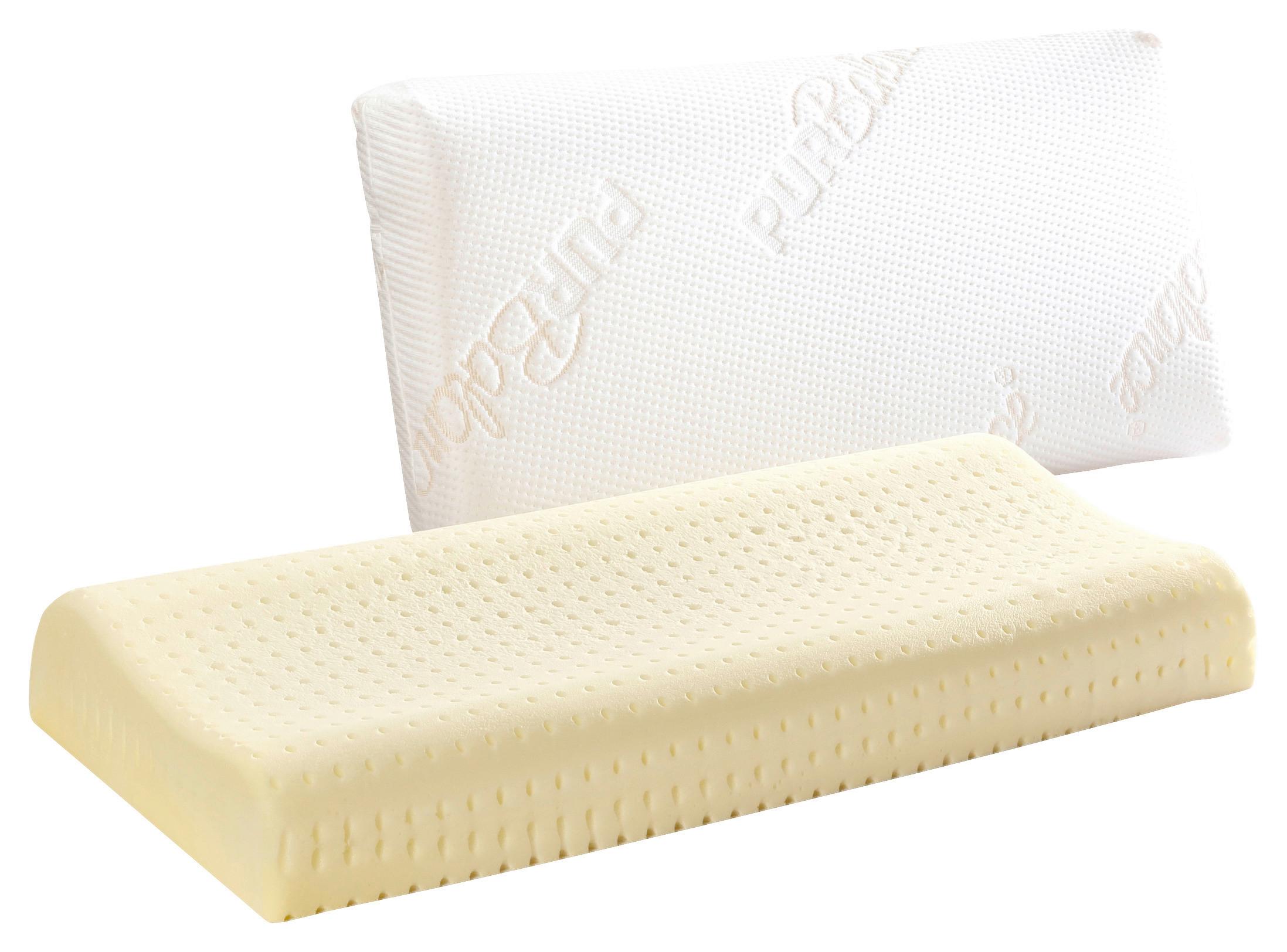 Nackenstützkissen Sleep & Care 40x80 cm Polyurethanschaumkern - Weiß, Basics, Textil (40/80cm) - FAN