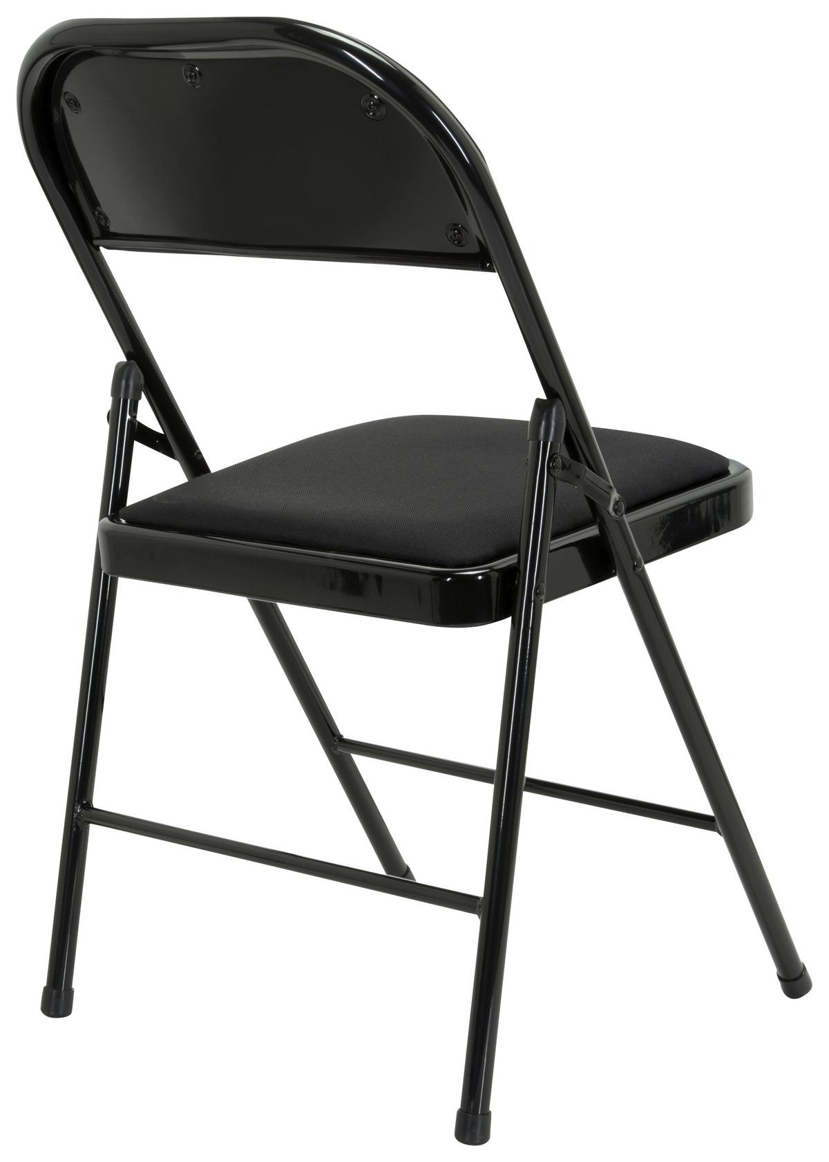 Klappstuhl Tudela Ii Schwarz - Schwarz, Basics, Textil/Metall (44/80/49cm) - MID.YOU