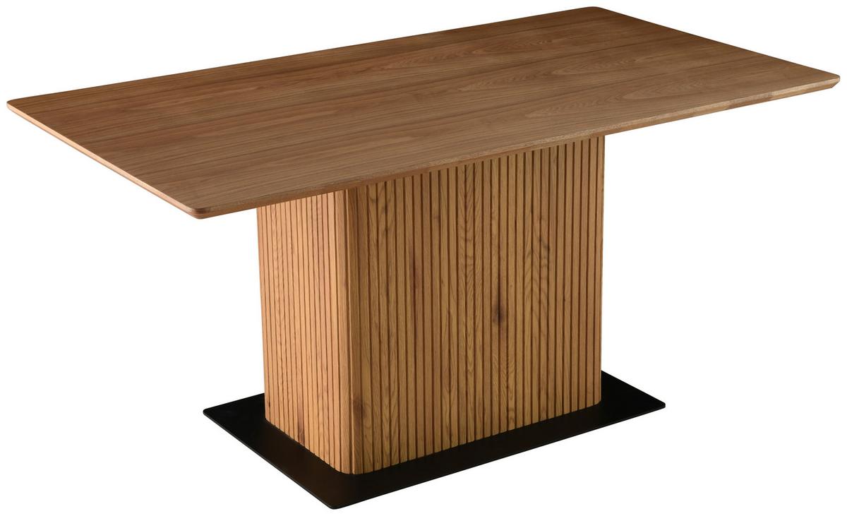 Esstisch Joe - Walnussfarben/Schwarz, LIFESTYLE, Holz/Holzwerkstoff (160/75/90cm) - MID.YOU