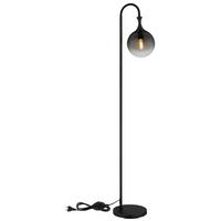 Stehleuchte 15885s - Schwarz/Grau, Design, Glas/Metall (29/25/152cm) - Globo