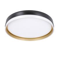 Led-deckenleuchte 13-11343 Florida - Goldfarben/Schwarz, KONVENTIONELL, Kunststoff/Metall (38/38/7.5cm)