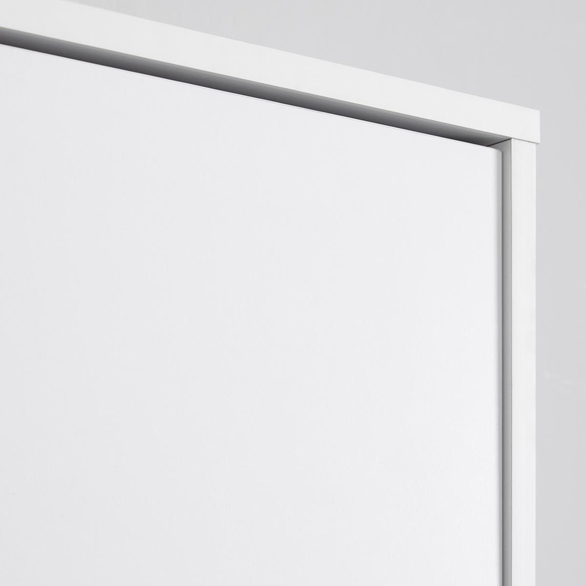 Šatná skriňa LUDO biela - biela/prírodná farba, Modern, kov/drevo (60/180/40cm) - Bessagi Home
