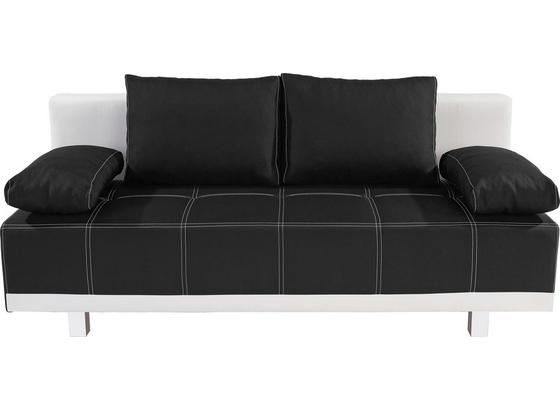 Kanapéágy Laser 2 - fekete/fehér, modern, textil/fa (193/90/88cm) Kanapéágy Laser 2 - fekete/fehér, modern, textil/fa (193/90/88cm)