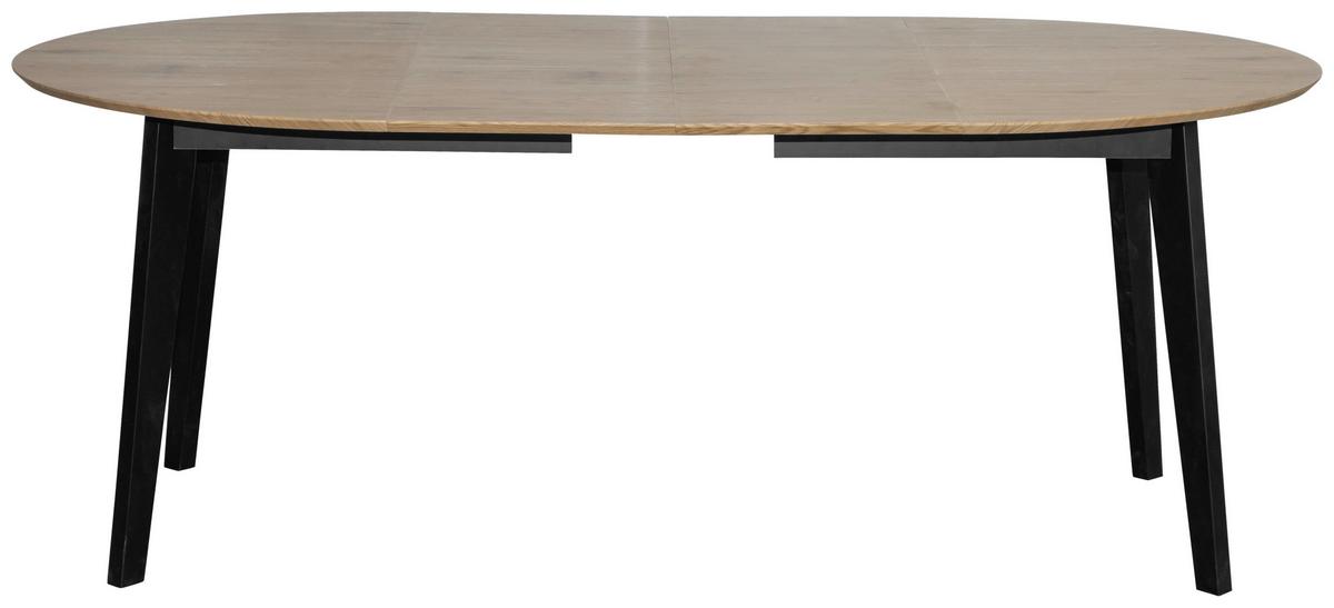 Ausziehtisch Paco 120 AZ 120-200x74x120 cm Eichefarben - Eichefarben/Schwarz, KONVENTIONELL, Holz/Holzwerkstoff (120-200/120/74cm) - MID.YOU