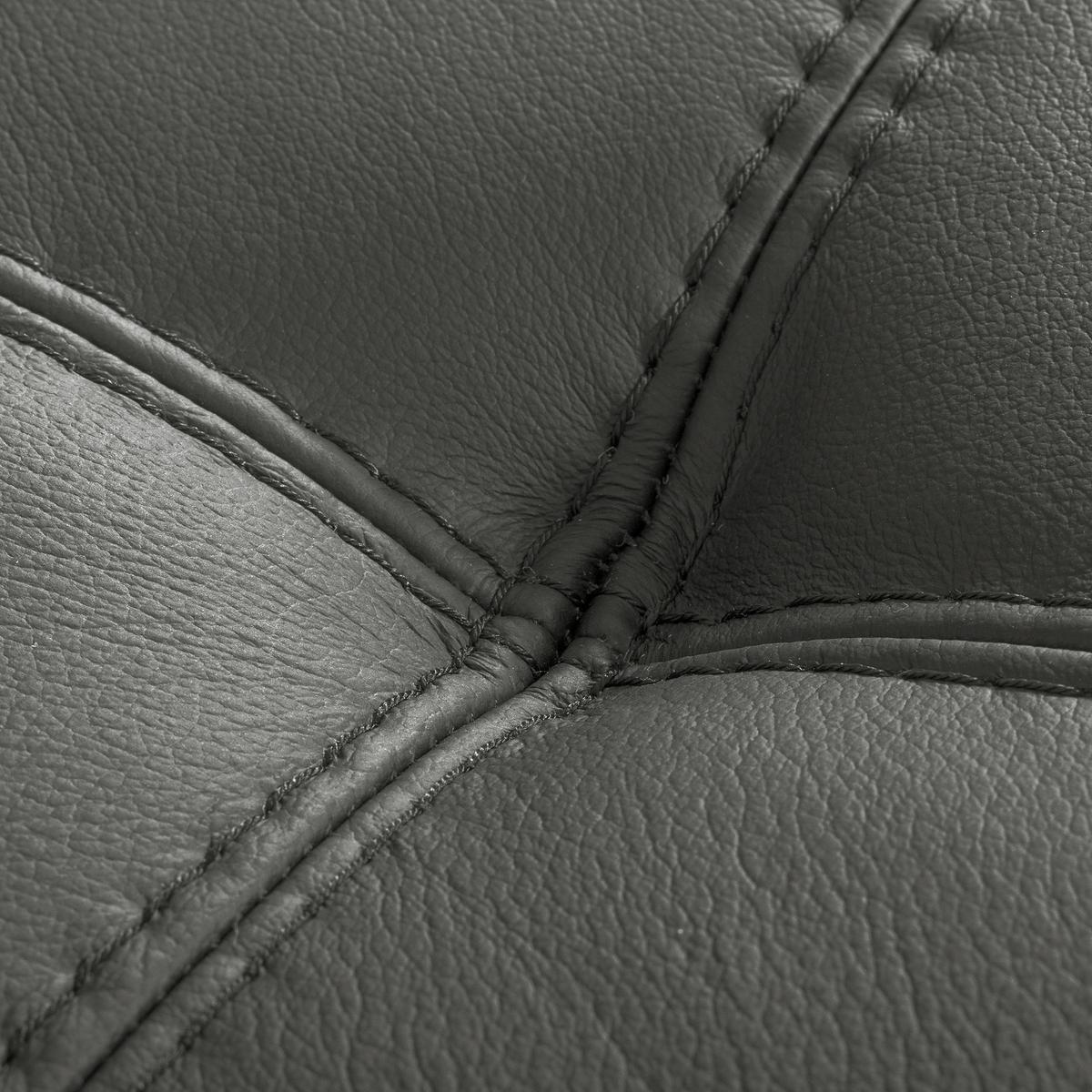 Ecksofa Torino Teilleder Anthrazit 173x247 - Anthrazit/Schwarz, Design, Leder/Textil (173/247cm) - Livetastic