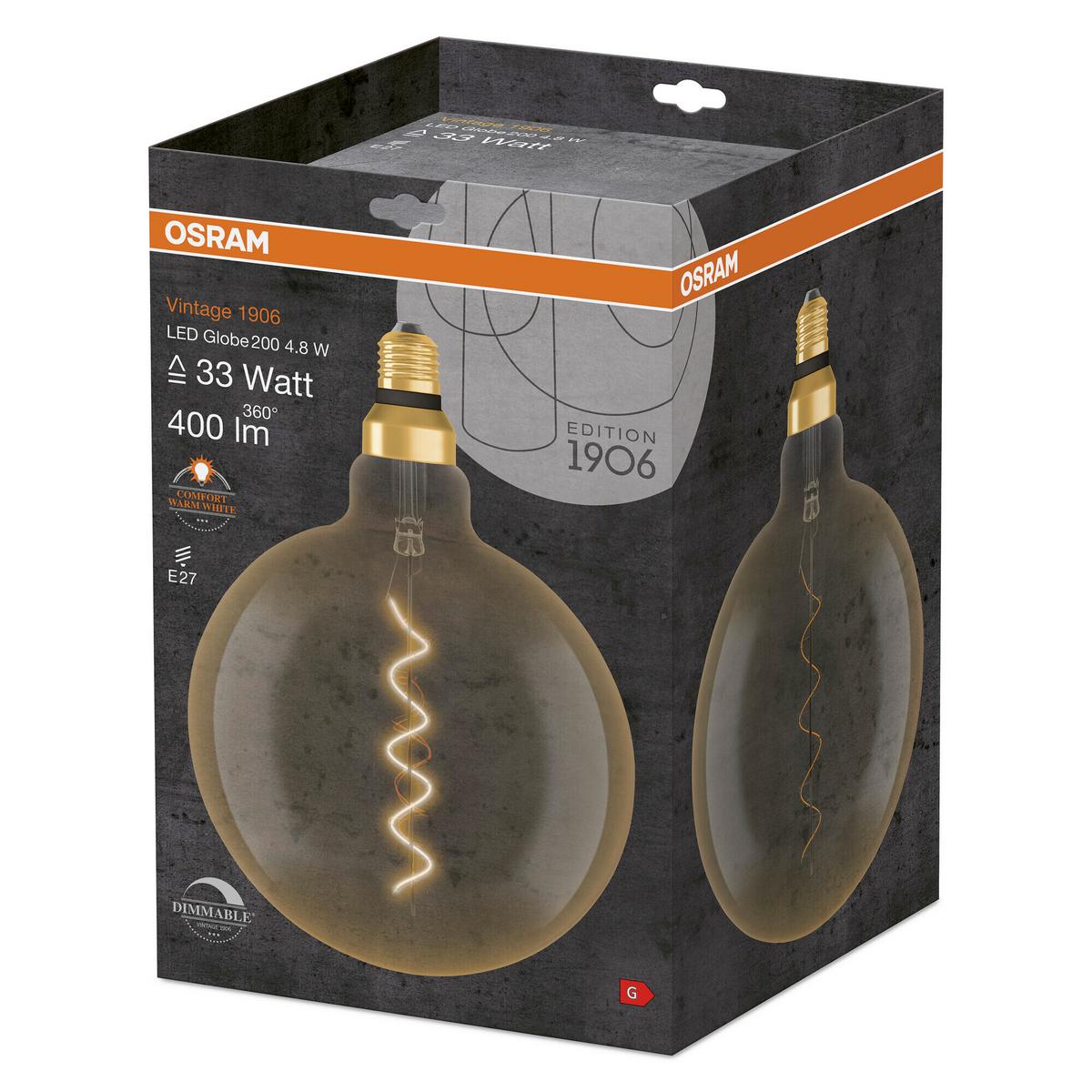 Led-leuchtmittel Vintage 1906 Led Dim33 4.8w/22 - Goldfarben, Basics, Glas (20/29,5cm) - Osram