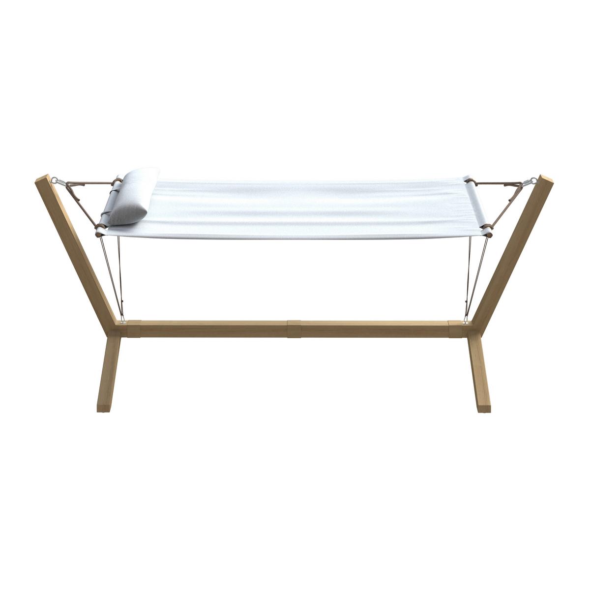 Hängematte Cesena - Gelb/Hellgrau, MODERN, Textil/Metall (296/111/108cm) - Beldano