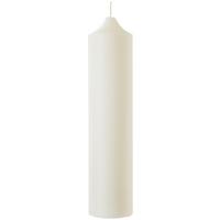 Sviečka v tvare valca Organic, 10/45cm - biela (10/45cm) - ecoTree