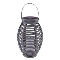 Solarleuchte Kunststoff/grau H: 35 Cm - Grau, Basics, Kunststoff (18,5/35cm) - Globo