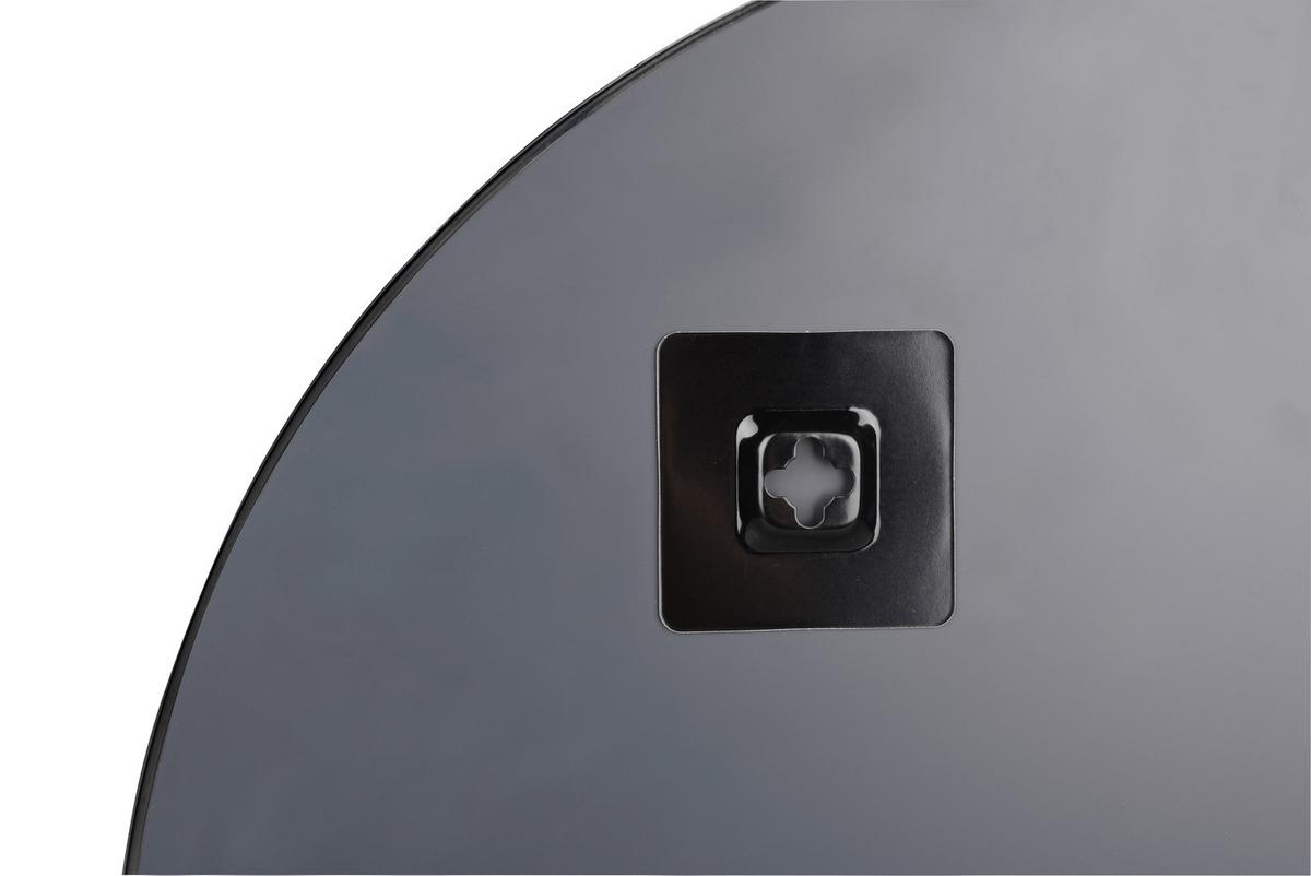 Zrkadlo ESRA čierna 50cm - čierna, Modern, kov/sklo (50cm) - Mömax
