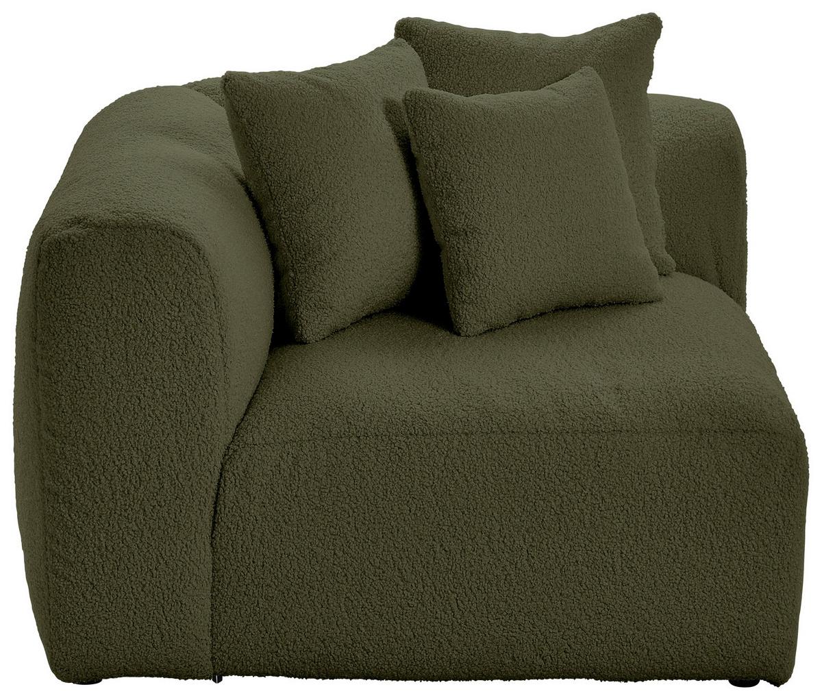 Modul Sofa Bloom Ecke B: 115 Cm Olivgrün - Olivgrün, Trend, Textil (115/70/115cm) - Livetastic