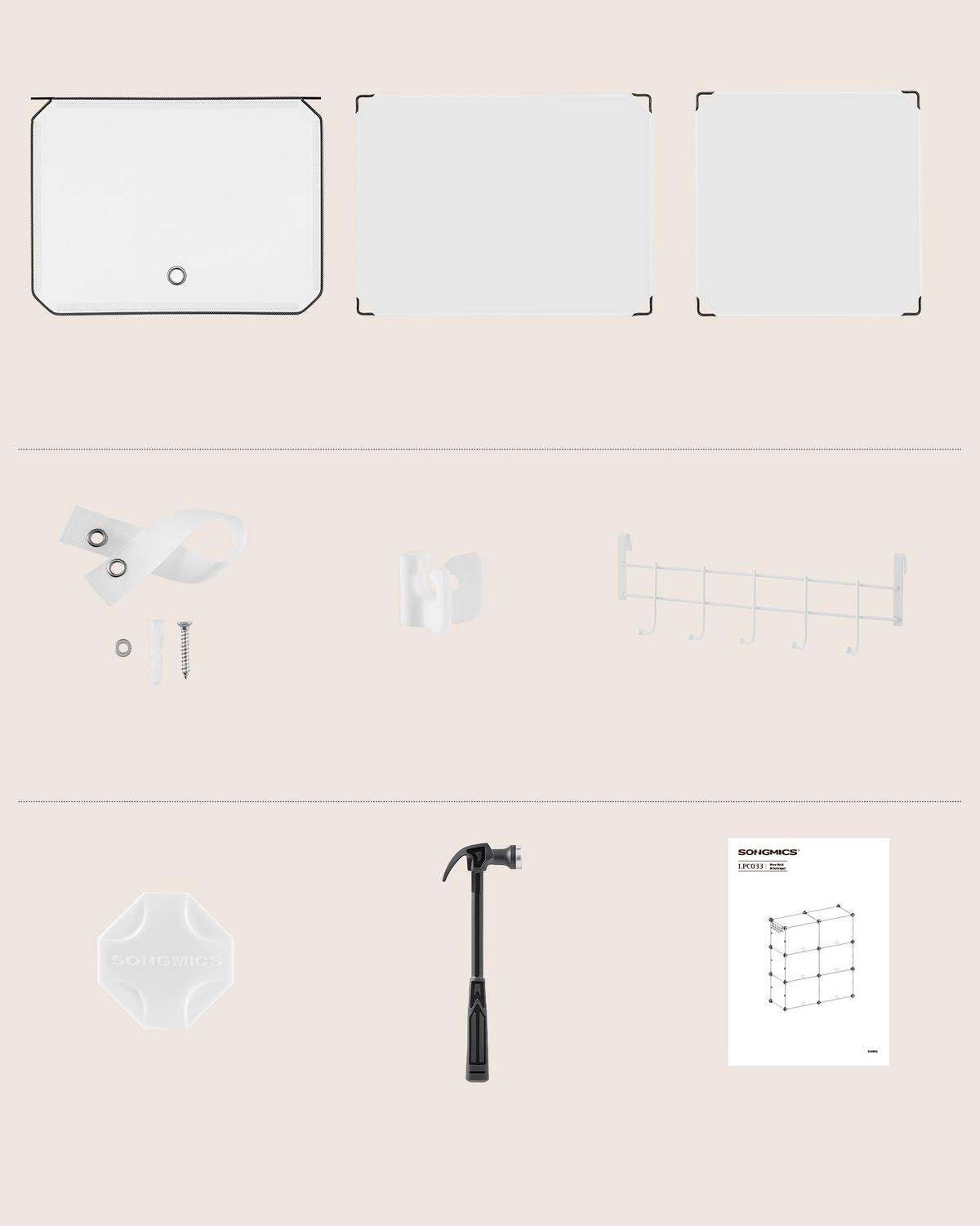 Schuhregal Weiß B: 83 cm - Weiß, Basics, Kunststoff/Metall (83/63/32cm)