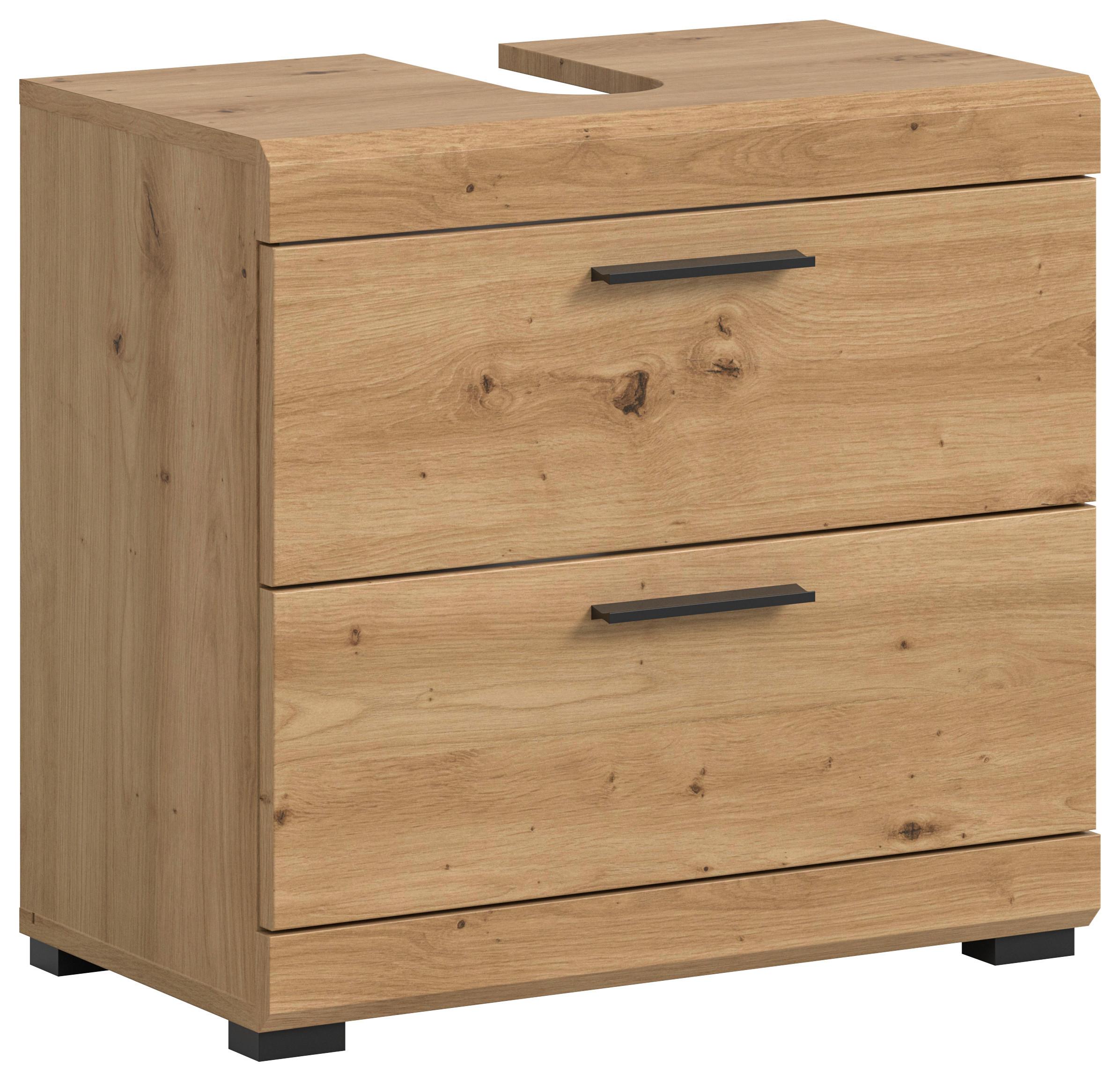 Waschbeckenunterschrank Scout Eiche Artisan Dekor B: 60cm