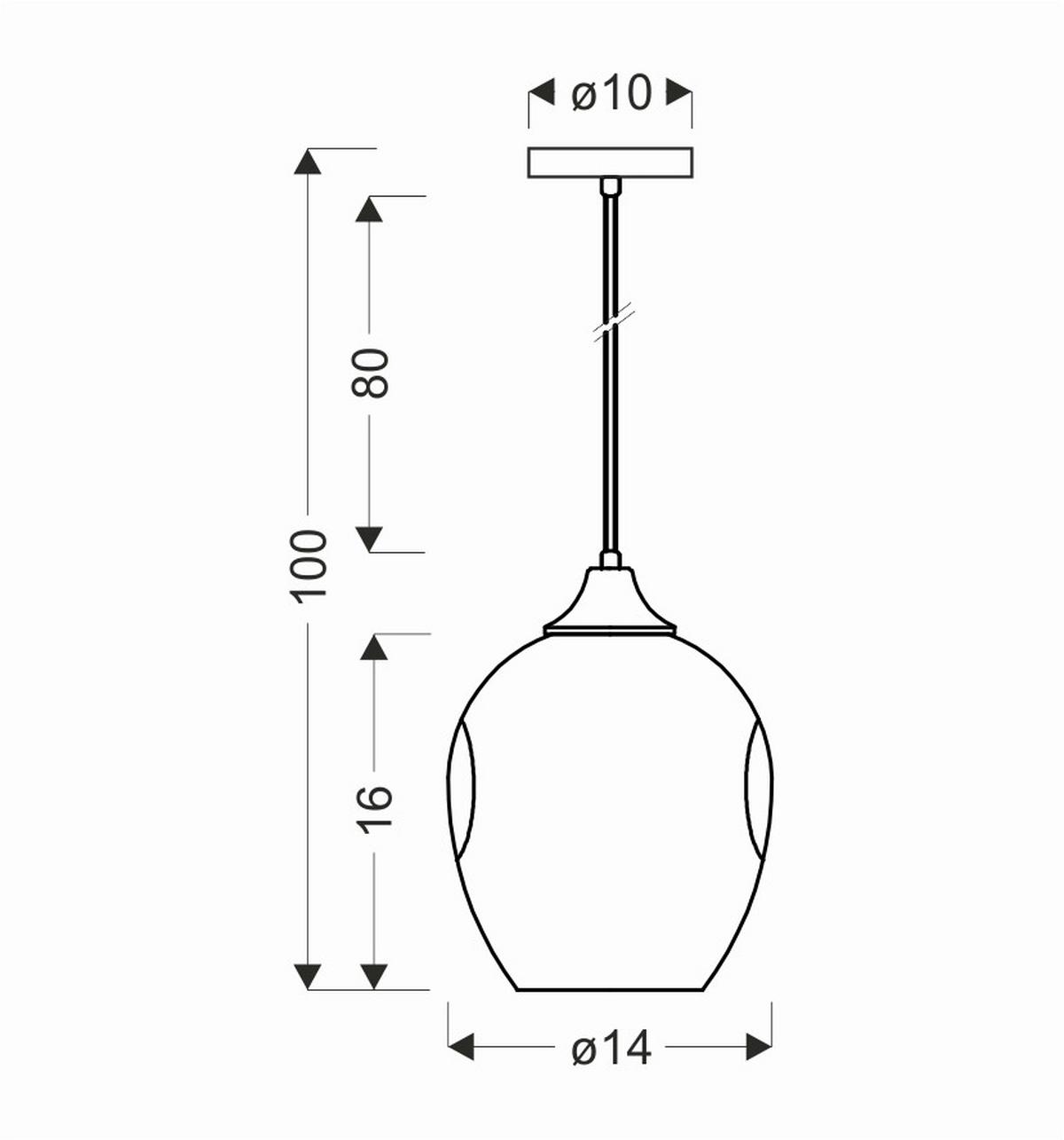 Hängeleuchte 31-00583 - Basics, Metall (14/14/100cm)