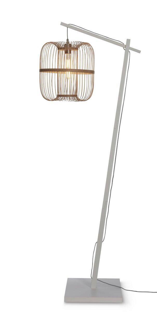 Stehleuchte Hokkaido/F/Ad/W/38/N - Naturfarben/Weiß, Trend (176/36/63cm) - Good & Mojo