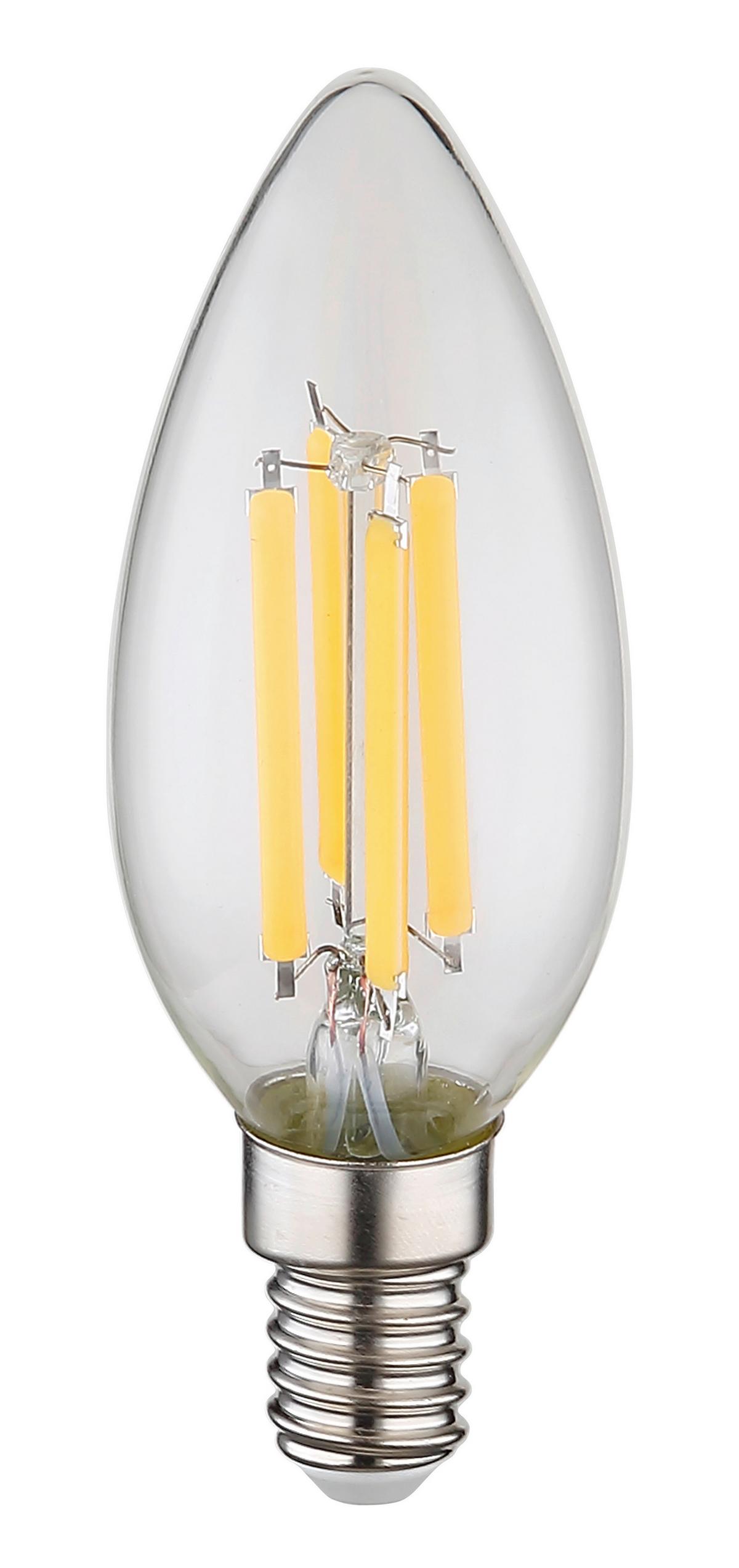 LED ŽÁROVKA 10577K - čiré, kov/sklo (3,5/9,8cm)