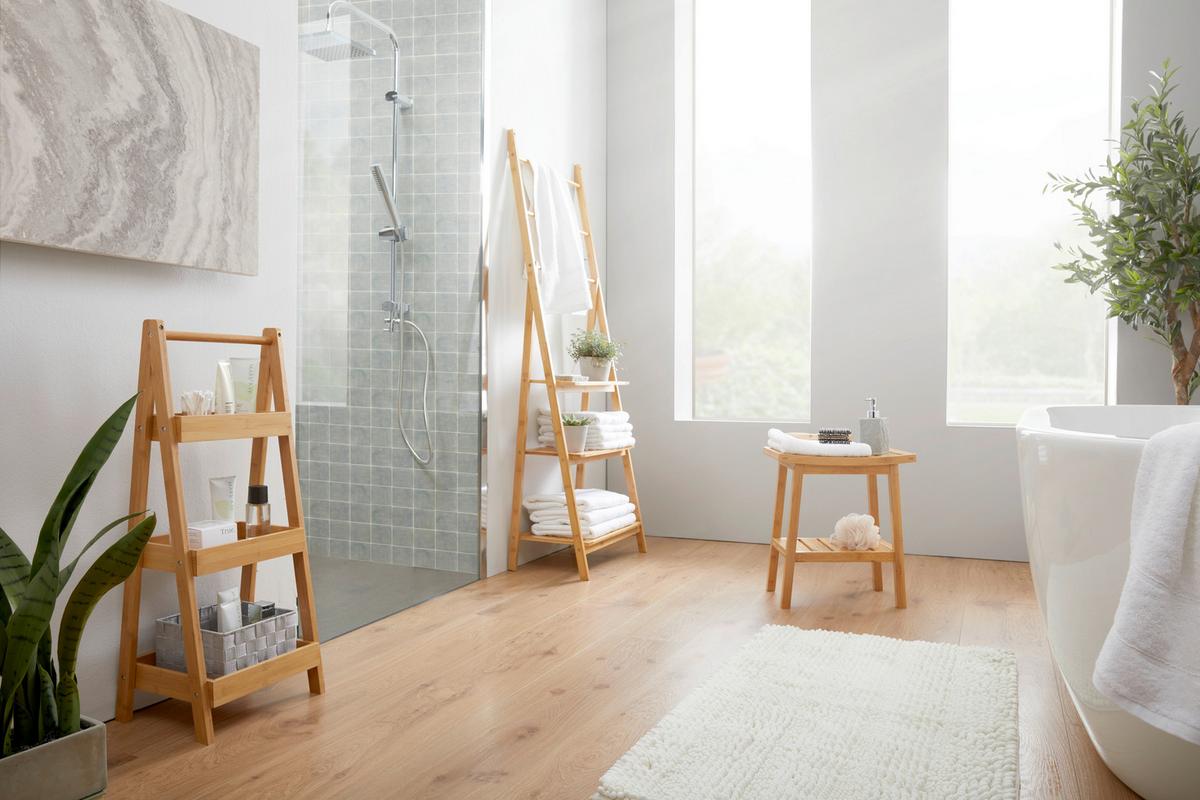 Držák na ručníky BONNY přirodní barvy - přírodní barvy, Moderní, přírodní materiály (53/153/31cm) - P & B