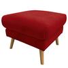 Hocker Tromso Rot B: 61 cm - Buchefarben/Rot, Design, Textil (61/49/65cm) - Livetastic