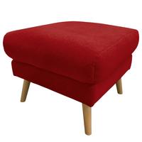 Hocker Tromso Rot B: 61 Cm - Buchefarben/Rot, Design, Textil (61/49/65cm) - Livetastic