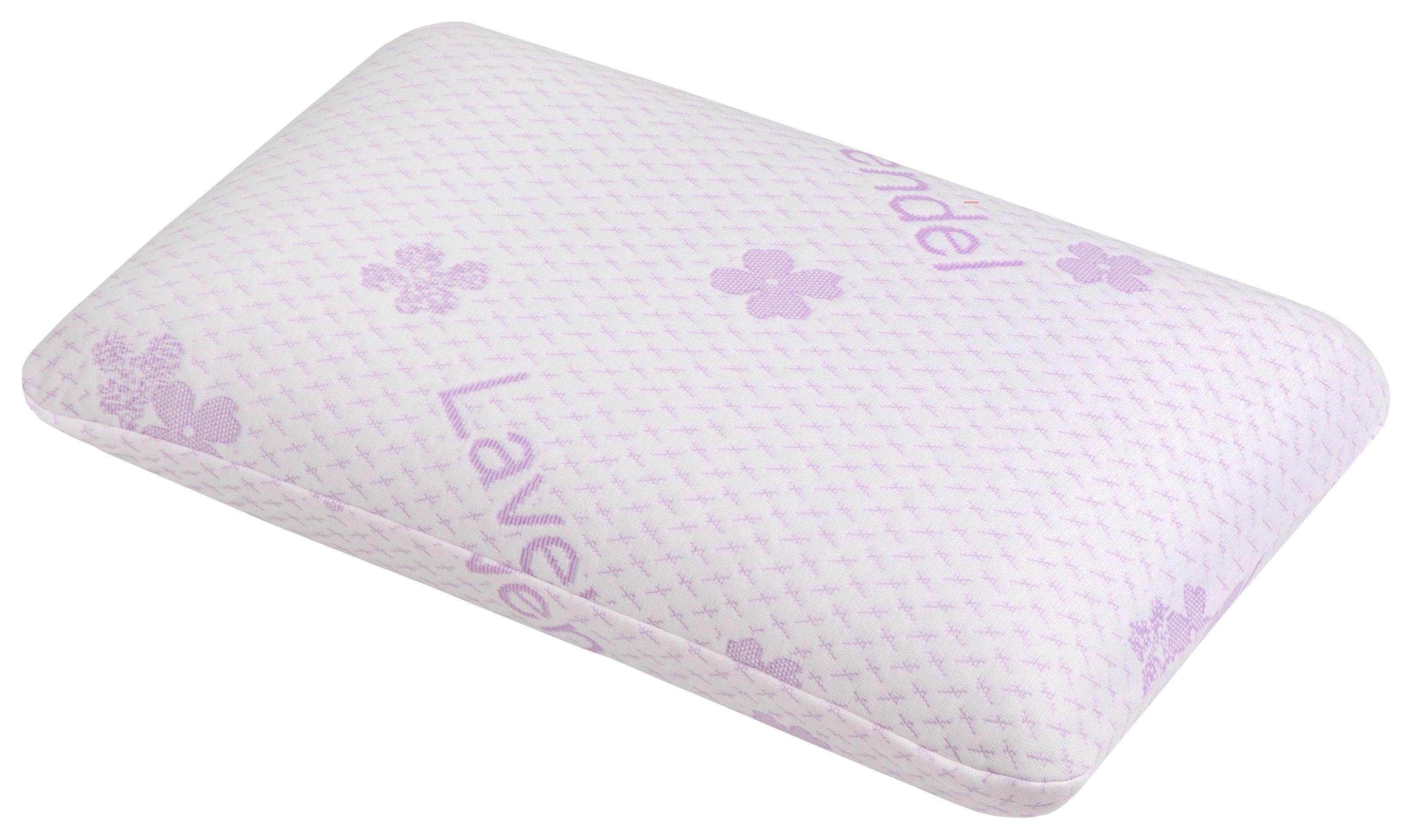 Nackenkissen Violet - Weiß, KONVENTIONELL, Textil (50/30/12cm) - Ele