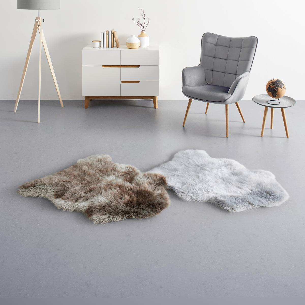 UMĚLÁ KOŽEŠINA Andrei, 90/110cm - hnědá, Moderní, kožešina (90/110cm) - Modern Living