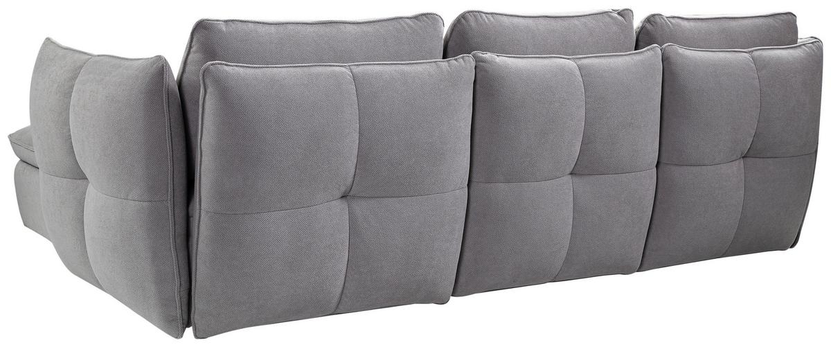 Ecksofa Baloo, Grau S: 262x178 cm - Schwarz/Grau, MODERN, Textil (262/178cm) - MID.YOU