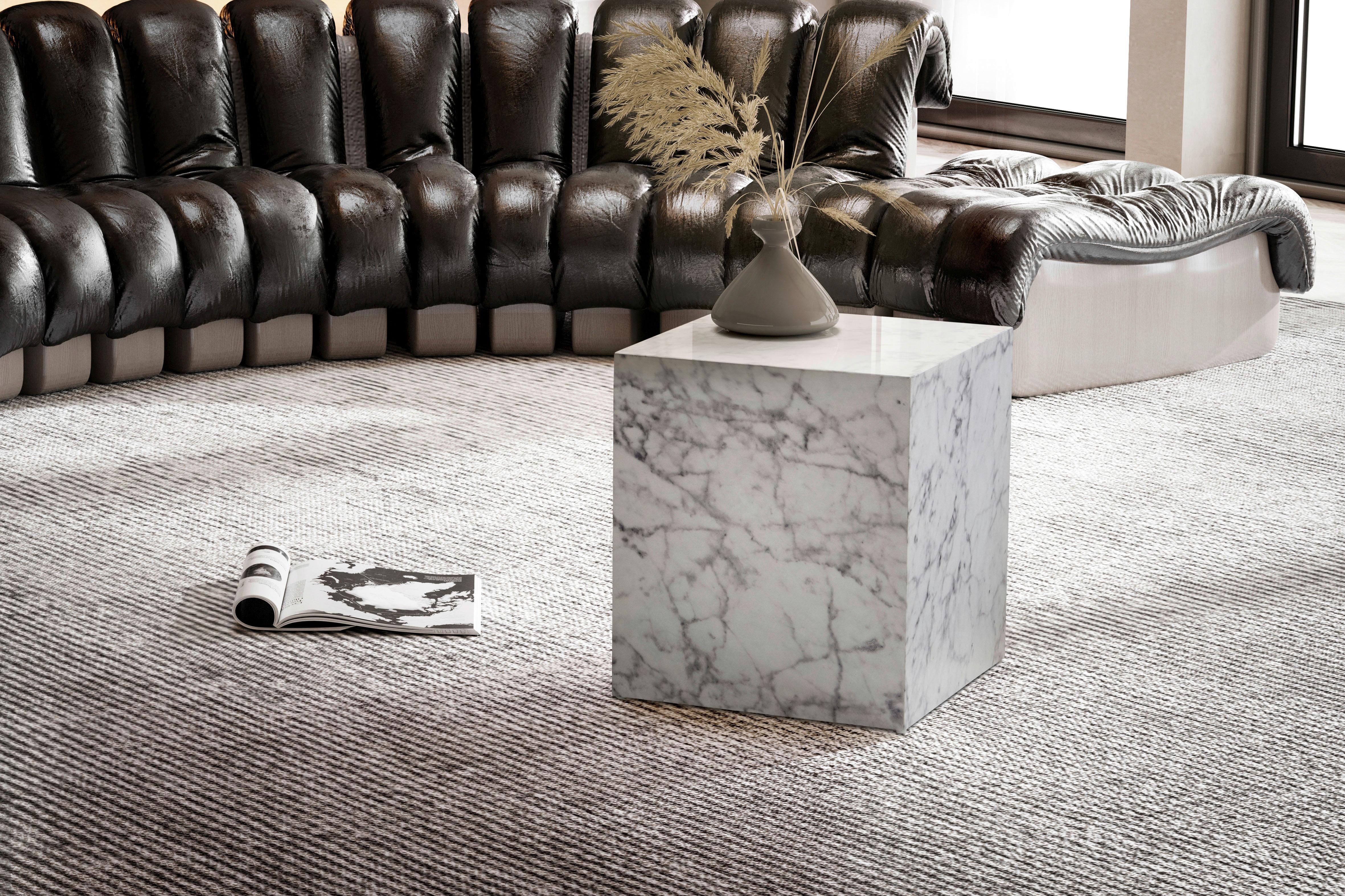 Couchtisch Monobloc Wl6.855 - Weiß Hochglanz, LIFESTYLE, Holzwerkstoff (40/40/45cm) - Livetastic
