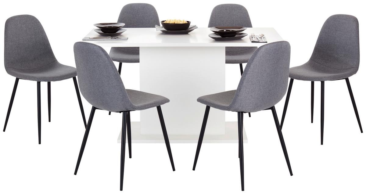 Esstisch Oskar 138x80 cm Weiß - Weiß, MODERN, Holzwerkstoff (138/76/80cm)