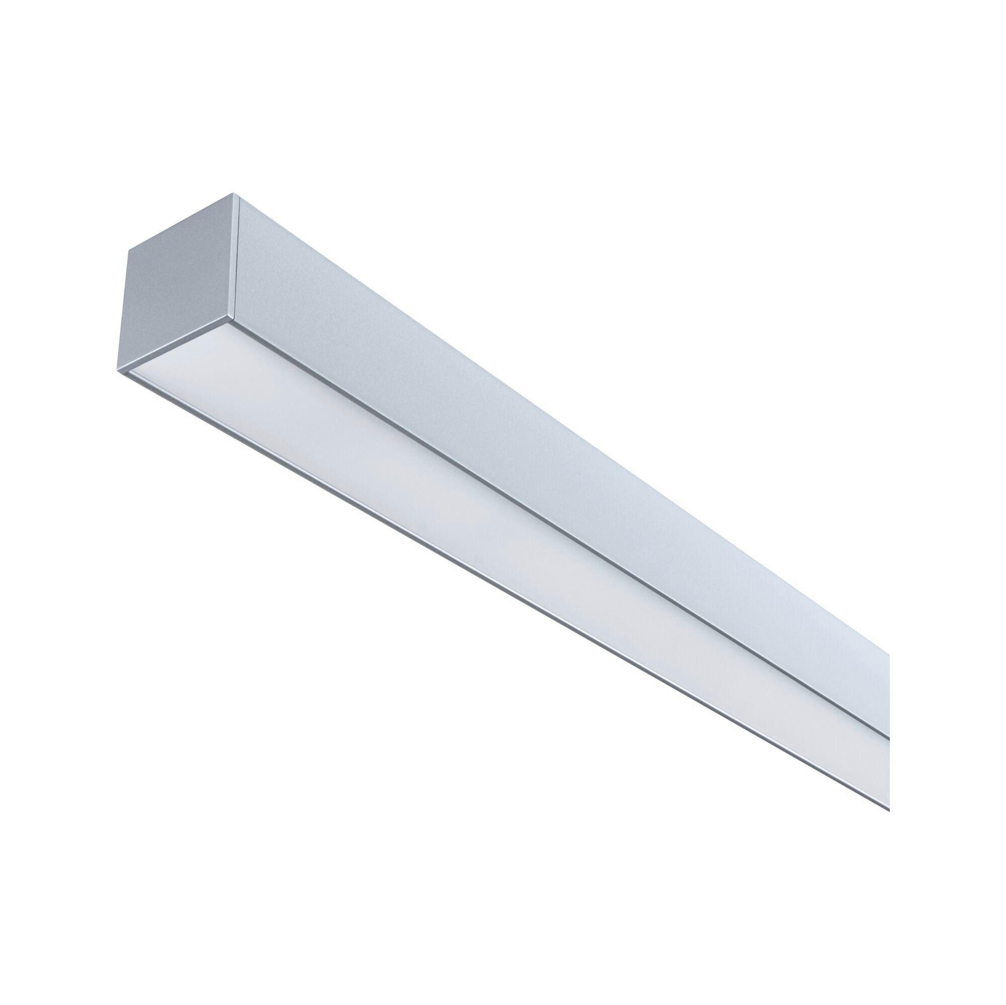 SCHIENENSYSTEM-EINSPEISER Linion Chromfarben B: 4 cm - Chromfarben, Basics, Kunststoff/Metall (100/4/4cm) - Paulmann