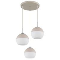 Függőlámpa 15999-3hr  Ragusa - bézs/opál, Design, üveg/textil (42,5/120cm) - Globo