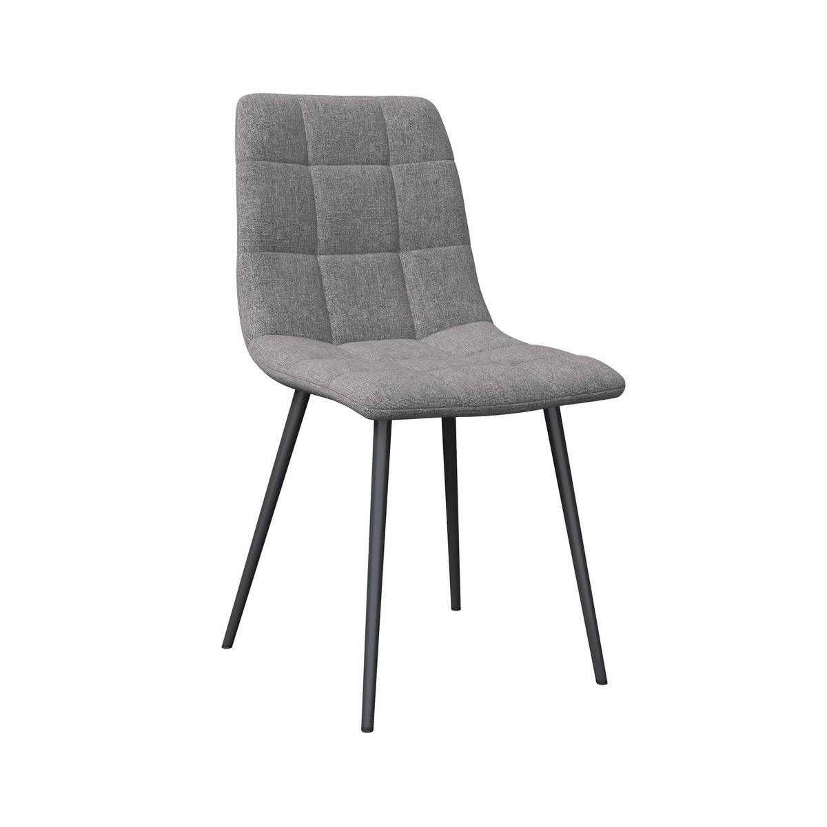 STOLIČKA RIA - čierna/sivá, Modern, kov/textil (44/87/54cm) - Bessagi Home