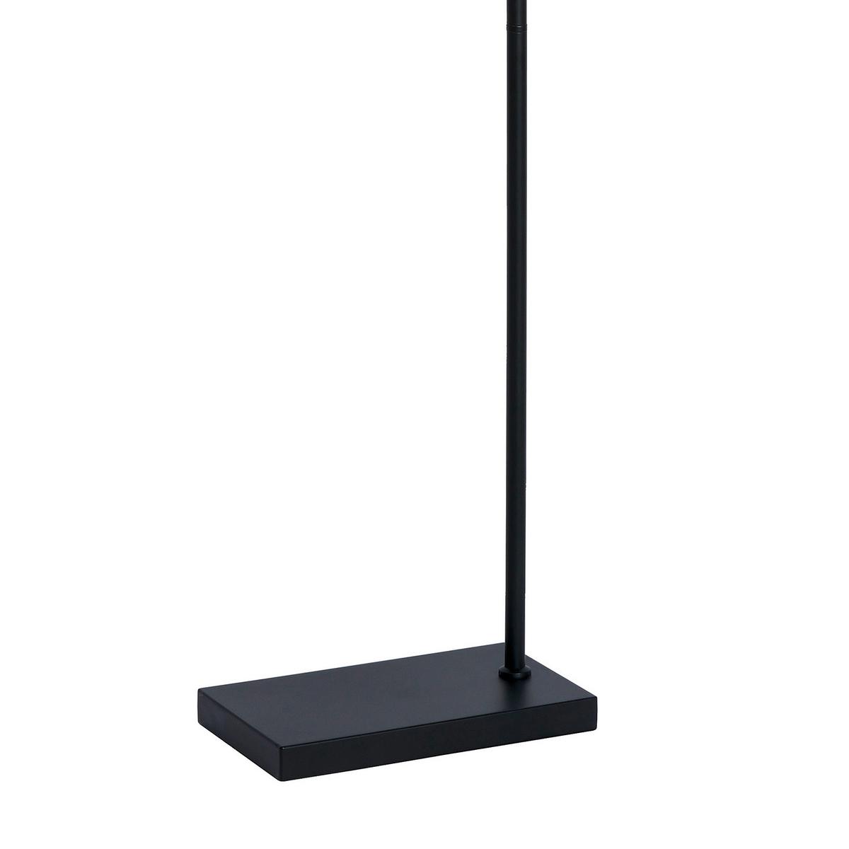 Stehleuchte Cross Schwarz Sahara L: 35 cm - Bernsteinfarben/Schwarz, KONVENTIONELL, Kunststoff/Metall (35/15/150cm)