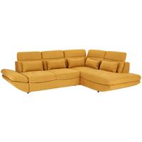 Wohnlandschaft Park Mit Schlaffunktion Currygelb - Currygelb/Schwarz, MODERN, Textil (311/233cm) - Luca Bessoni