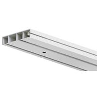 Vorhangschiene 2-läufig 150cm Kunststoff Weiß Kürzbar - Weiß, KONVENTIONELL, Kunststoff (150cm) - Ondega