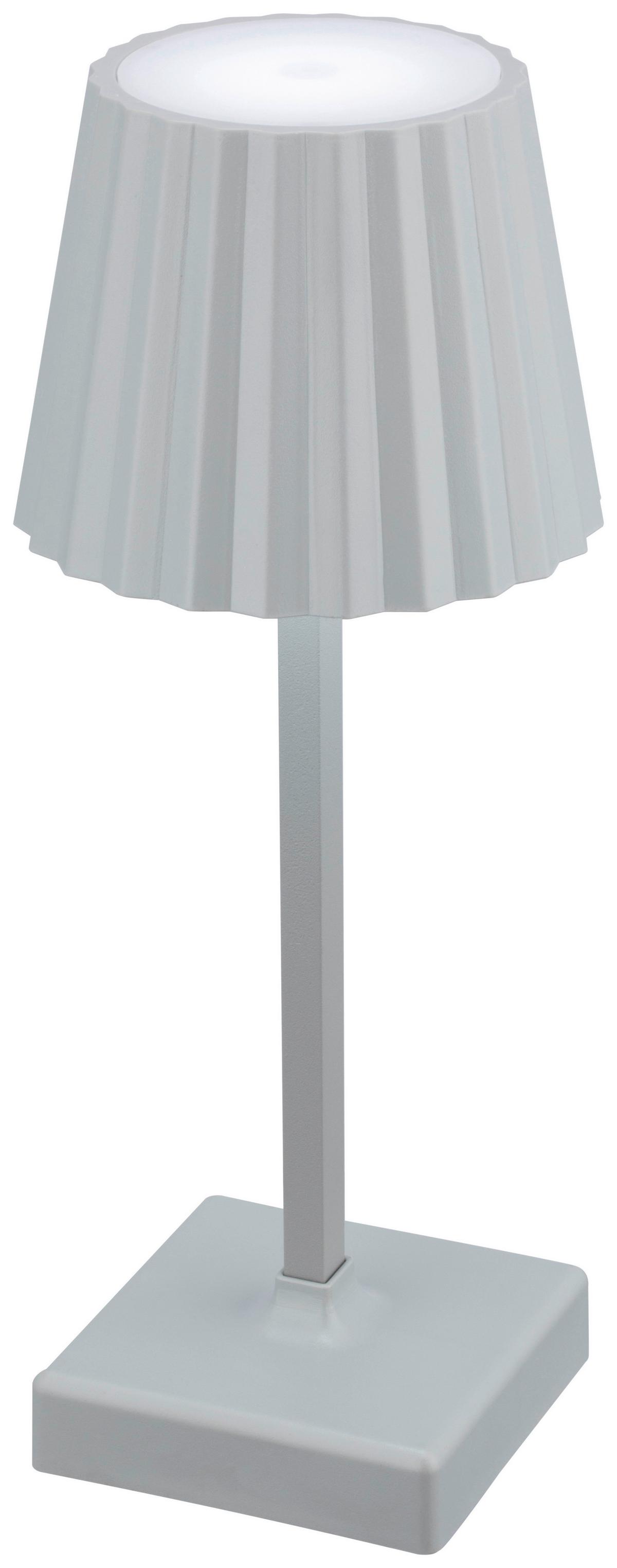 LED-Tischleuchte Rainer - Grau, MODERN, Kunststoff/Metall (10,5/26cm) - Luca Bessoni