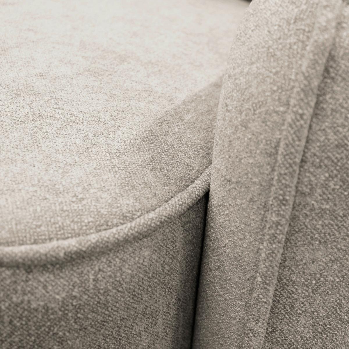 Ecksofa Fancy Taupe 209x143 cm - Taupe/Schwarz, Design, Textil (209/143cm) - MID.YOU