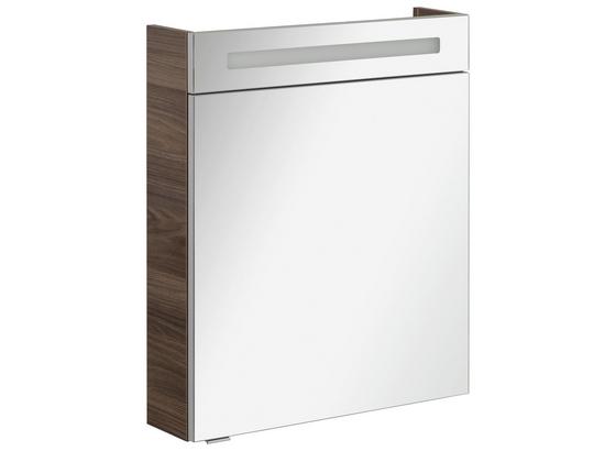 Spiegelschrank B.clever 60 cm Ulme - Ulmefarben, MODERN, Glas/Holzwerkstoff (60/71/16cm) - Fackelmann Spiegelschrank B.clever 60 cm Ulme - Ulmefarben, MODERN, Glas/Holzwerkstoff (60/71/16cm) - Fackelmann