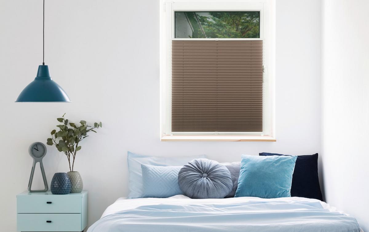 Plissee Free Taupe B: 100 cm - Taupe, Basics, Textil (100/130cm) - Homeware