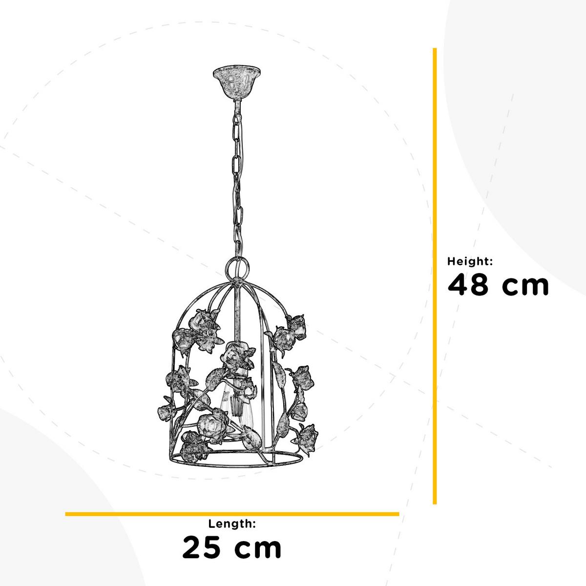 Hängeleuchte Perlmutt L: 30 cm 22w - Perlmutt, KONVENTIONELL, Metall (30/30/110cm)