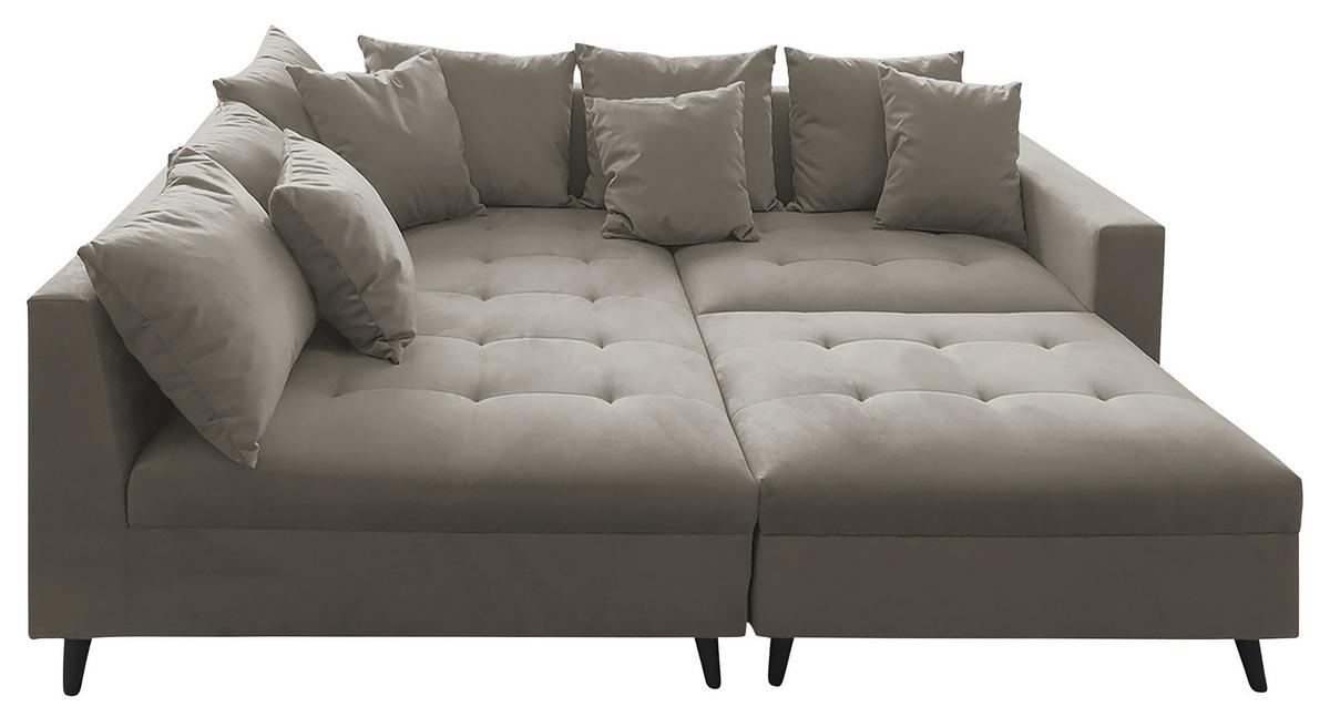 Ecksofa Pruno, Grau S: 174x247 Cm - Schwarz/Grau, Design, Textil (174/247cm) - MID.YOU