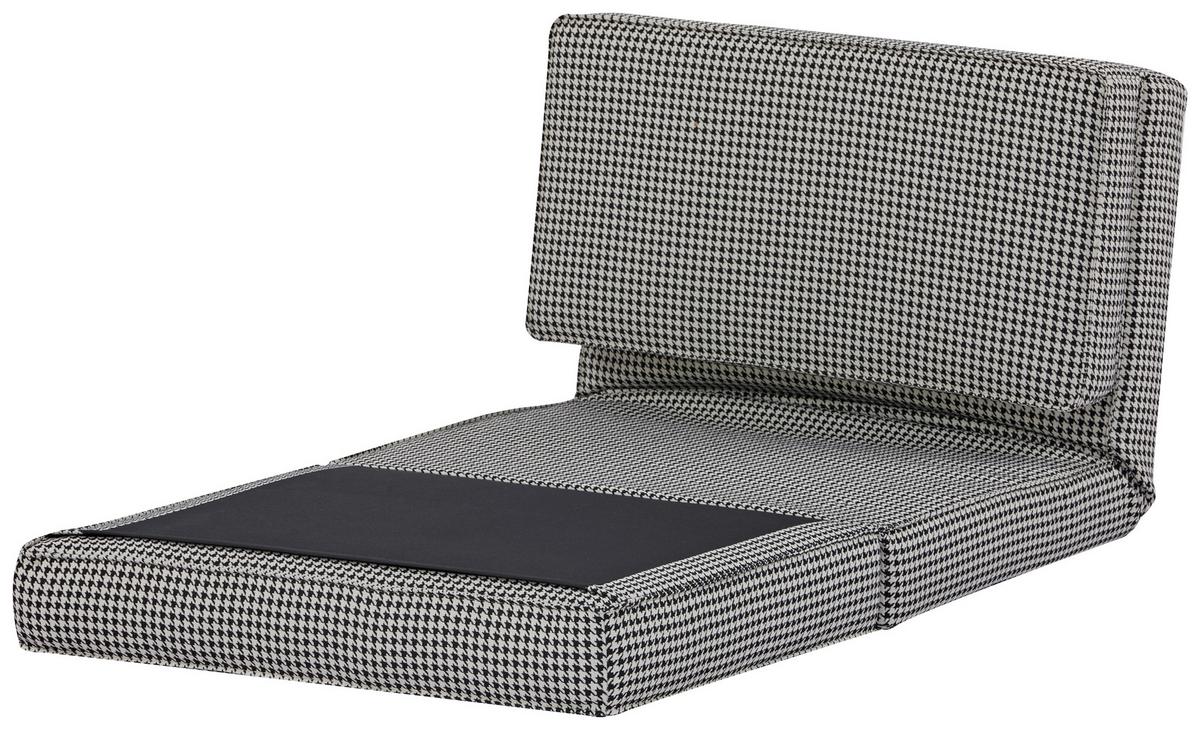 Schlafsessel Luc - Schwarz/Weiß, MODERN, Textil (74/61,5/80cm) - MID.YOU
