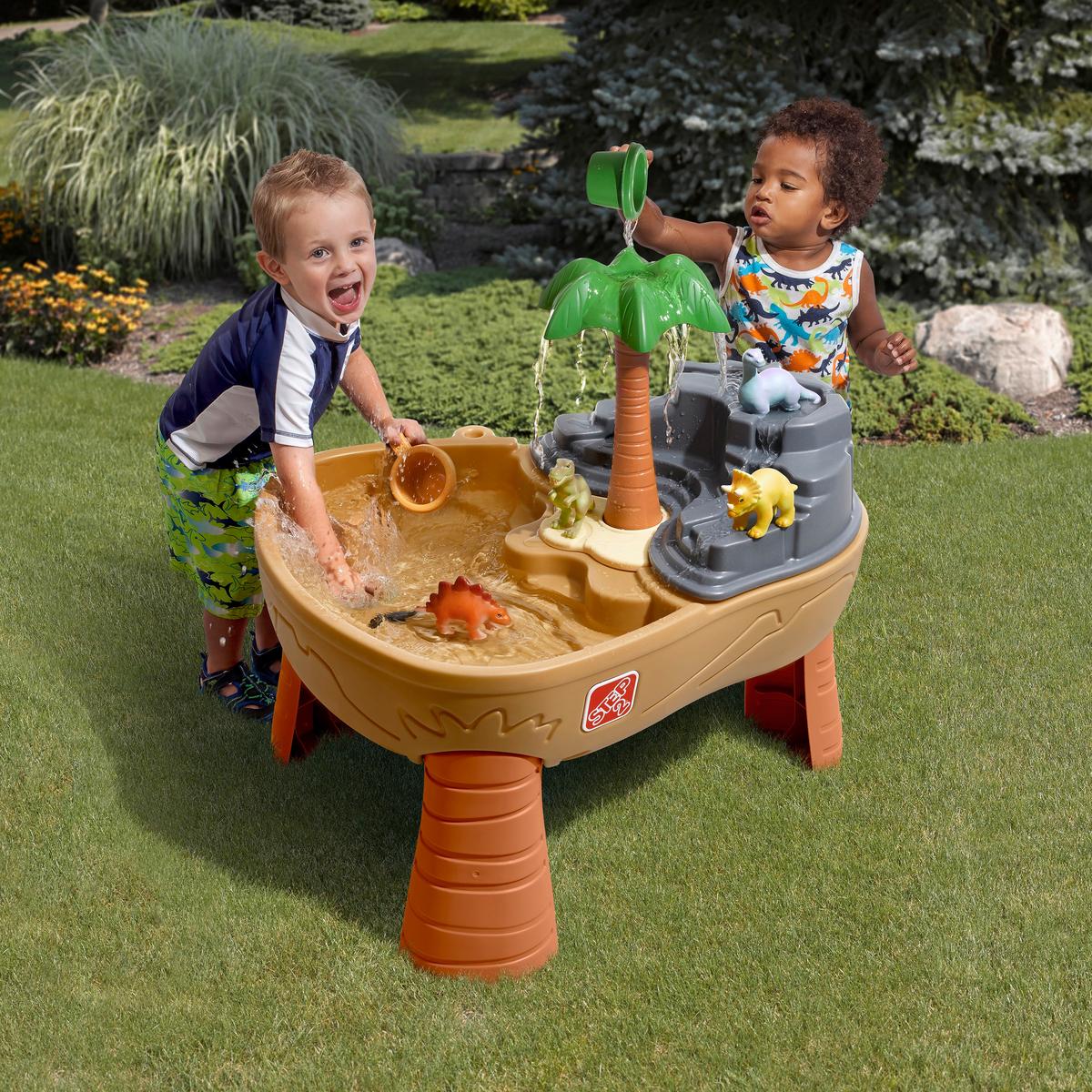 Sand- Und Wassertisch 874599 - Braun/Orange, KONVENTIONELL, Kunststoff (74,93/76,2/83,8cm) - Ambia Garden